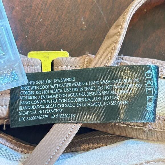 Smart & Sexy Bikini Top Womens 32A Brown Convertible Push-Up Bikini Top‎ NEW - Picture 5 of 6